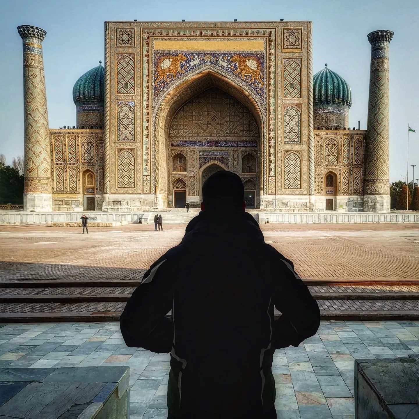 Luis Tobajas en Samarcanda, Uzbekistán