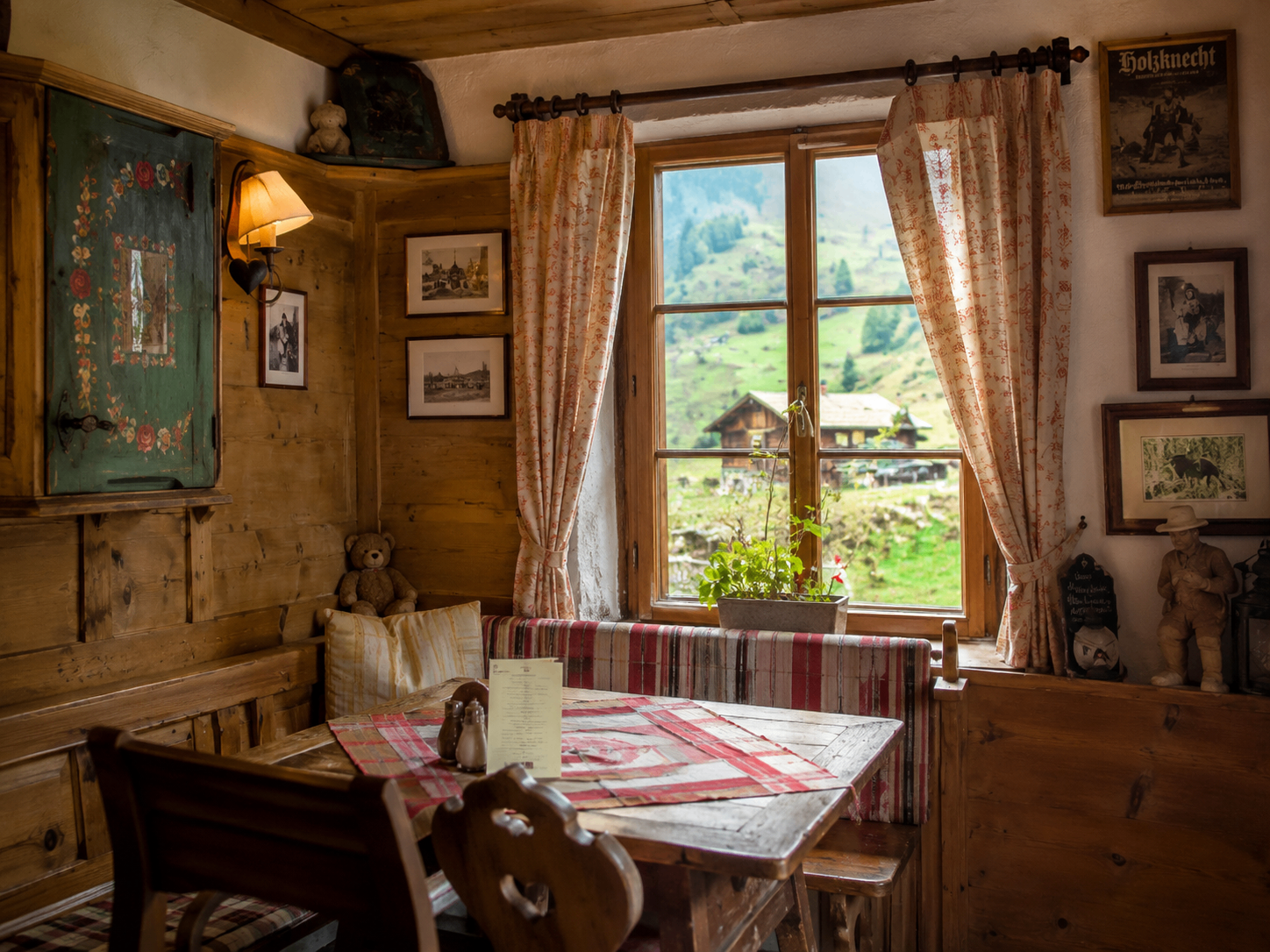 Alpine chalet interior