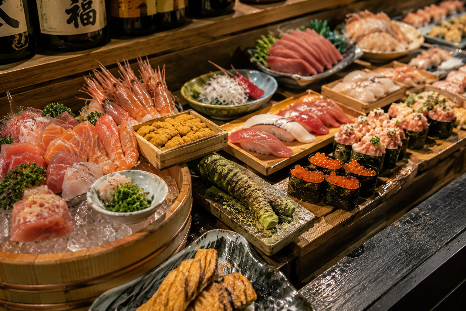 Sushi counter, Tokyo