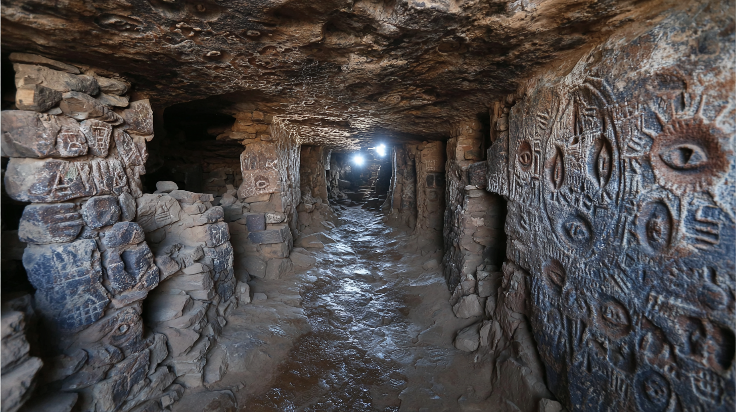 Cavernas con inscripciones ancestrales