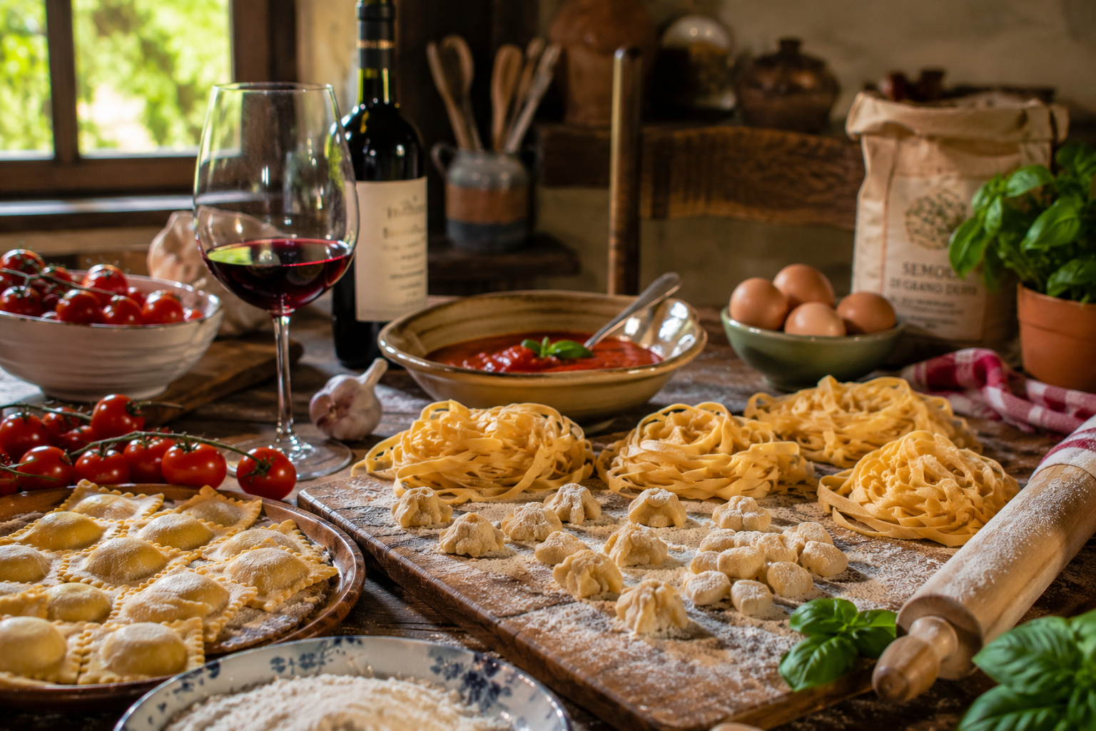 Handmade pasta, Tuscany