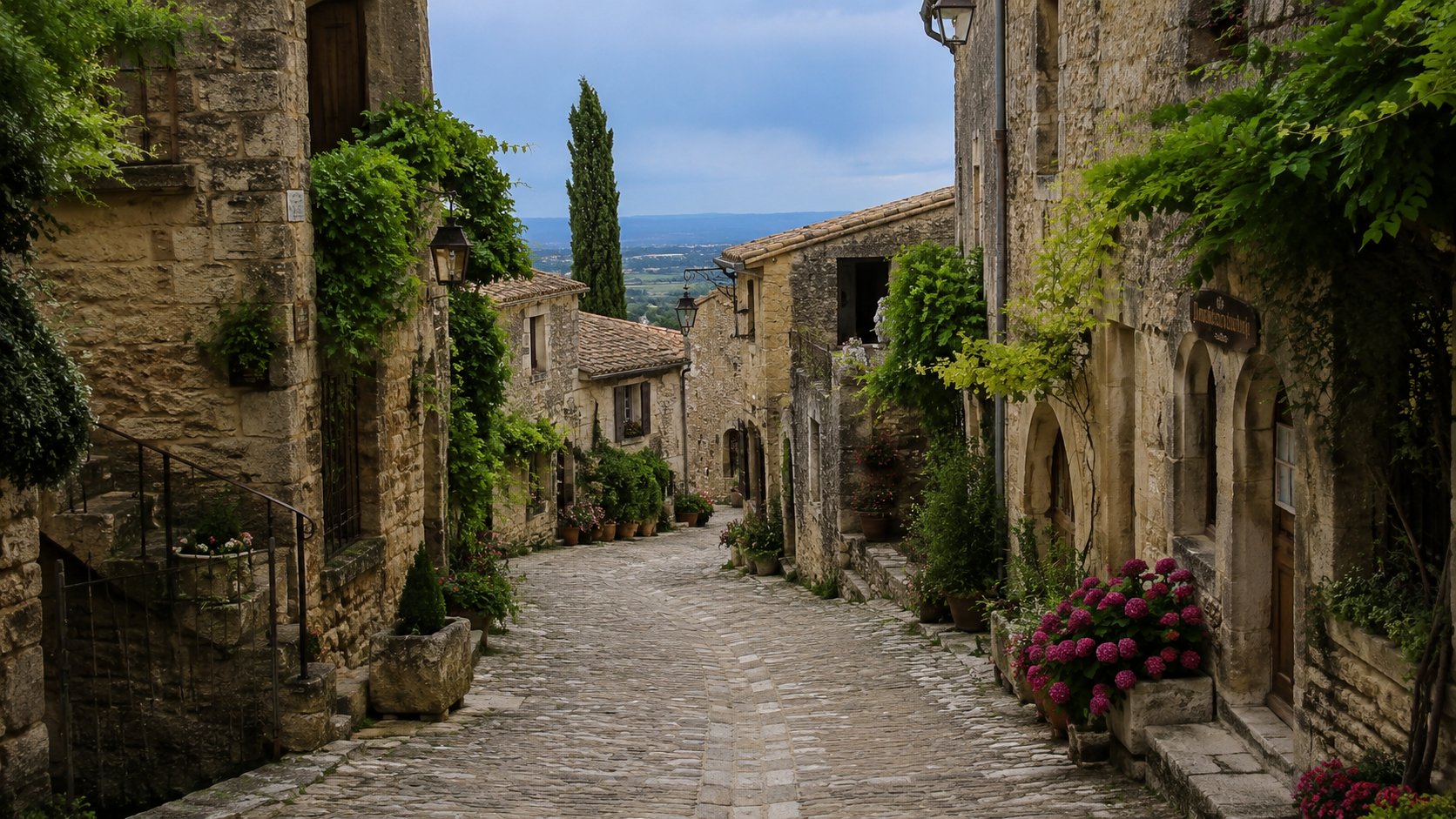 Hilltop village, Provence